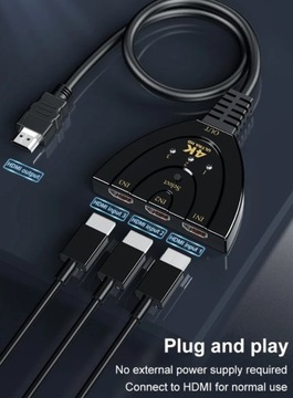 ЦИФРОВОЙ РАЗВЕТВИТЕЛЬ HDMI 3 В 1 4K 2K DSW-HDMI-35