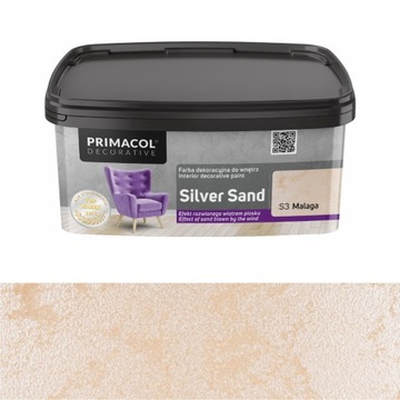 Farba SILVER SAND 1l MALAGA S3 farba dekoracyjna
