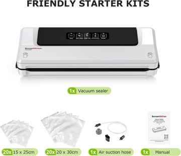 ZGRZEWARKA PRÓŻNIOWA DO ŻYWNOŚCI BONSENKITCHEN VS2000 O MOCY 120W