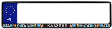 Ramka tablica rejestracyjna Kaszëbë, czarna