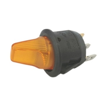 Przełącznik hebelkowy 6A/250V - pods.żółte 250V