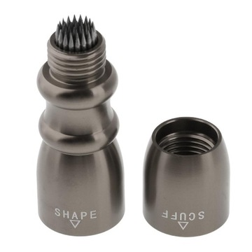 Cue Tip Shaper Billiards 3 in 1 Tool Scuffer Gray