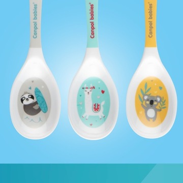 Canpol Набор из 2 меламиновых ложек EXOTIC ANIMALS