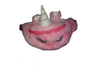 НАСТЕННАЯ СУМКА ДЛЯ ДЕВОЧКИ, ЕДИНОРОГ, ПЛЮШ, МЯГКИЙ МЕХ