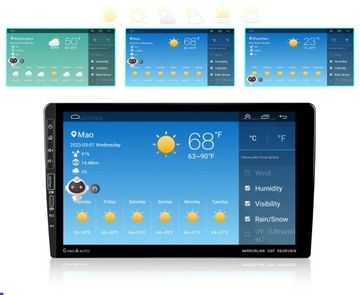 АВТОМОБИЛЬНЫЙ РАДИО 2 DIN ANDROID AUTO CARPLAY RDS WIFI GPS 4 ГБ 9