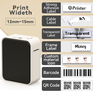 Принтер этикеток Pristar P15 22 мм/сек серый