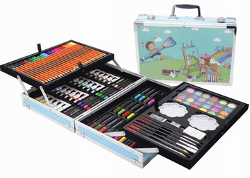 ХУДОЖЕСТВЕННЫЙ НАБОР ДЛЯ РАСКРАСКИ ЧЕМОДАНА + БЕСПЛАТНЫЙ БЛОК ДЛЯ РИСОВАНИЯ BAMBINO