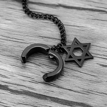 16 пар магнитных сережек из нержавеющей стали без пирсинга, висячие крестики