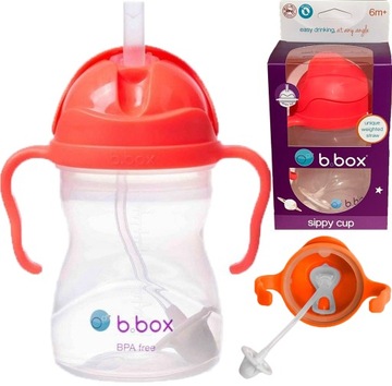 B.BOX INNOWACYJNY BIDON KUBEK Z OBCIĄŻONĄ SŁOMKĄ RURKĄ DLA DZIECI 240ml 510
