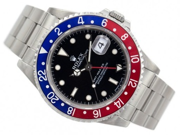 ROLEX OYSTER PERPETUAL DATE GMT-MASTER PEPSI STAL 40MM AUTOMAT REF. 16700