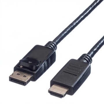 Value 11.99.5780 adapter kablowy 1 m DisplayPort Czarny