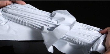 БЕЛАЯ КУРЬЕРСКАЯ ФОЛЬГА С РУЧКОЙ 350x460+70 50 шт.