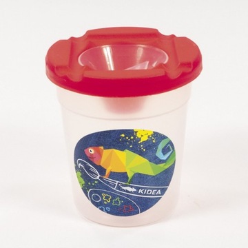 СЕРЕБРЯНАЯ КРУЖКА ДЛЯ КРАСКИ С БЛОКОМ ДЛЯ ПРОЛИВАНИЯ КРАСКИ KIDEA