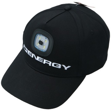 CZAPKA Z DASZKIEM BASEBALOWWA + LATARKA LED USB 100mAh