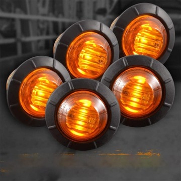 10 светодиодных габаритных фонарей 3LED 12В/24В
