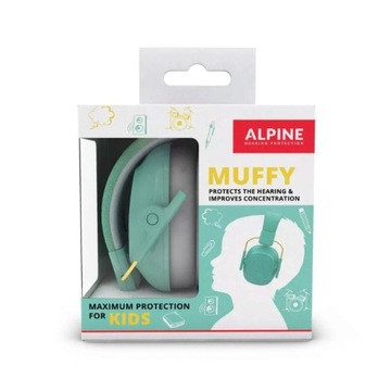 Ochronniki słuchu Alpine Muffy Kids miętowe