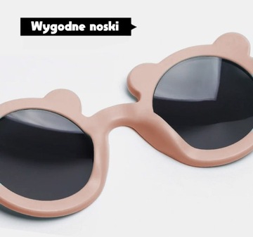 Детские солнцезащитные очки с поляризационными ушками плюшевого мишки 2–8 лет UV400