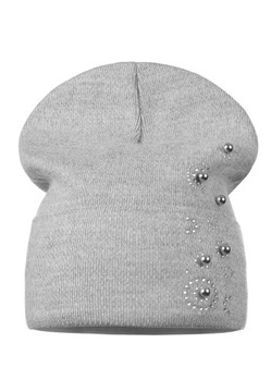 CIEPŁA CZAPKA DAMSKA BEANIE WYWIJANA JESIEŃ ZIMA