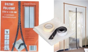 ДВЕРЬ, ПРОТИВОПЫЛЕВАЯ ФОЛЬГА НА МОЛНИИ, ЛЕНТА