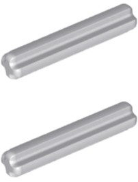 LEGO Oś Axle 3 Jasny Szary 4519 4186007 - 2szt