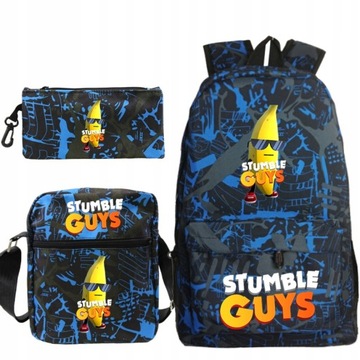 НАБОР РЮКЗАК СУМКА ЧЕХОЛ ДЛЯ КАРАНДА STUMBLE GUYS ЦВЕТА