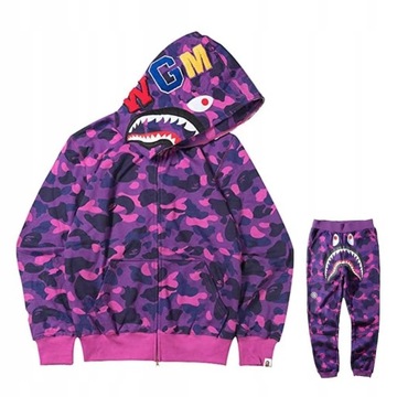 СПОРТИВНЫЙ КОСТЮМ BAPE SHARK, РАЗМЕРЫ БРЮК