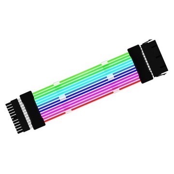 Przedłużacz Kabel RGB Neonowe Paski LED Czarny 24P