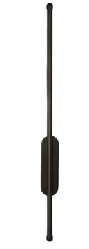 KINKIET LED ŚCIENNY WEWNĘTRZNY DŁUGI 100CM B.CIEPŁA 18W METAL CZARNA LAMPA