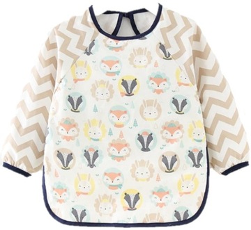 FARTUSZEK ŚLINIAK Z RĘKAWAMI NIEPRZEMAKALNY