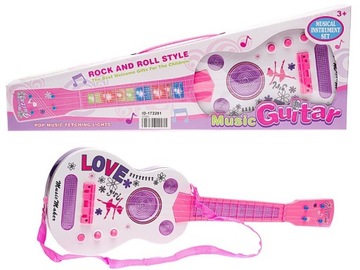 GITARA DLA DZIECI ŚWIATŁO DŹWIĘK 7696