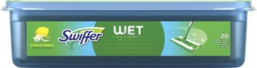 Swiffer Wet Citrus Fresh zapasowe chusteczki nawilżane do podłogi 20 sztuk