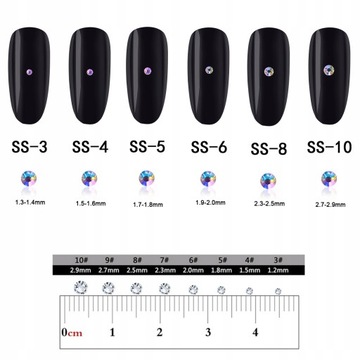 50 шт. стразы SS5 для украшения.