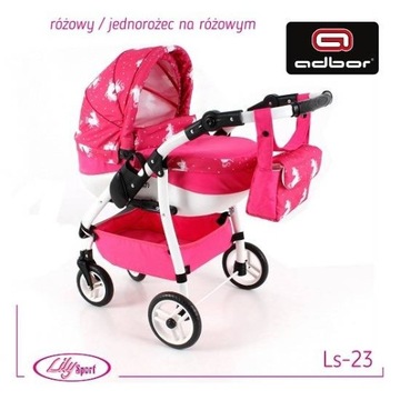 ADBOR LILY SPORT 2 FREE кукольная коляска Ls-23