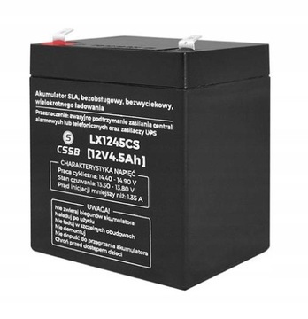AKUMULATOR AGM 12V 4.5Ah BEZOBSŁUGOWY UPS CSSB