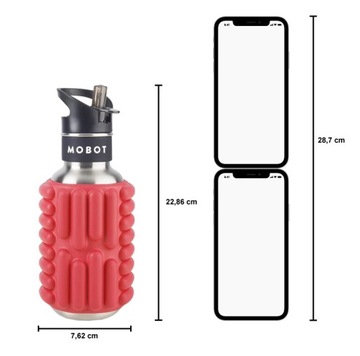 МАССАЖНЫЙ РОЛИК С ТЕРМАЛЬНОЙ БУТЫЛКОЙ 500МЛ ДЛЯ КРОССФИТА, БЕГА