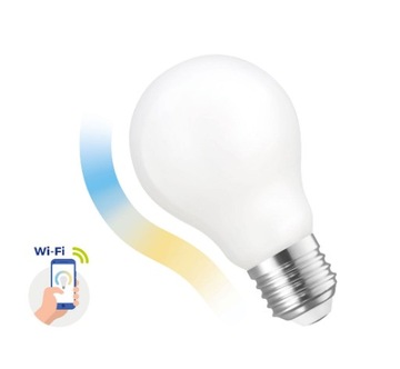 УМНАЯ СВЕТОДИОДНАЯ ЛАМПА 5Вт E-27 WIFI 600лм ТЕПЛАЯ ХОЛОДНАЯ
