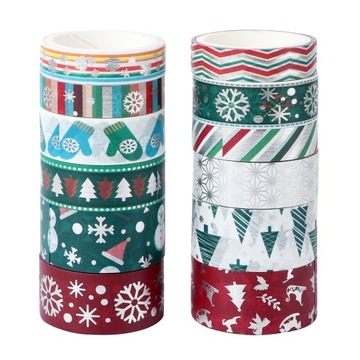 Taśma Washi ze złotej folii Christmas Decor