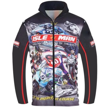New Model Isle of man Motorcycle Racing Team Jackets with zipper Motorbike