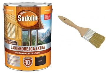 SADOLIN EXTRA LAKIEROBEJCA - heban, 5l + PĘDZEL