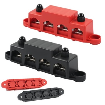2 X LISTWA BLOK MASY BUSBAR 12 V 250A KOŁEK M8 210G/420G MASA MASOWY MINUS