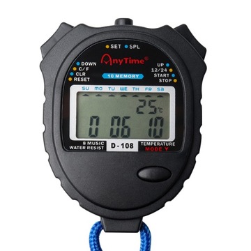 Styl D-108 Elektroniczny stoper Timer Trening stud