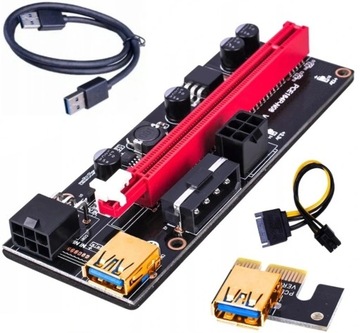 Riser 009S ЧЕРНЫЙ Новейшая модель! USB 3.0 PCI-E