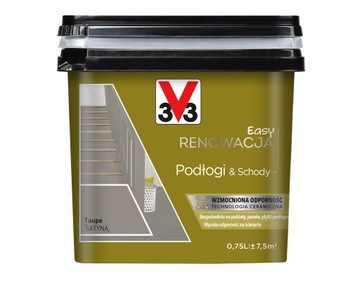 V33 RENOWACJA EASY PODŁOGI I SCHODY 0,75l TAUPE