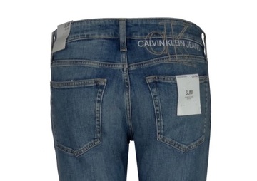 CALVIN KLEIN JEANS spodnie męskie, jeansowe, niebieskie, 31/34