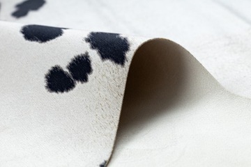 Ковер Искусственная Коровья, Белая и черная кожа 180x220 см