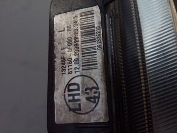 TOYOTA VERSO 09-12 фонарь передний левый Европа