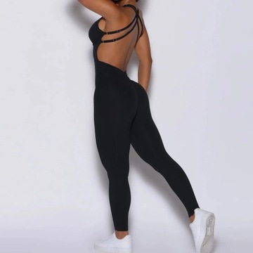 Gym Fitness Overalls Woman Sportswear Push Up Spor