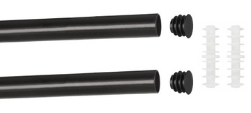 ДВОЙНОЙ КАРДИН ЧЕРНЫЙ 160 см / Ø 16 + 16 мм BOJANEK STUDIO LOFT MATT