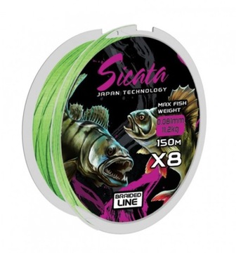 Plecionka Mistrall SICATA X8 Braided Line 0,164mm
