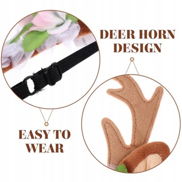 Креативная повязка на голову для домашнего животного на Рождество